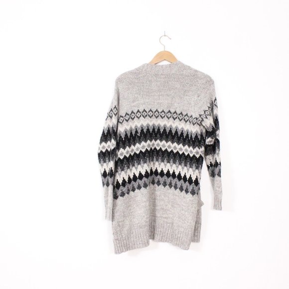 *American Eagle Grey Black Boho Cardigan - Picture 6 of 6